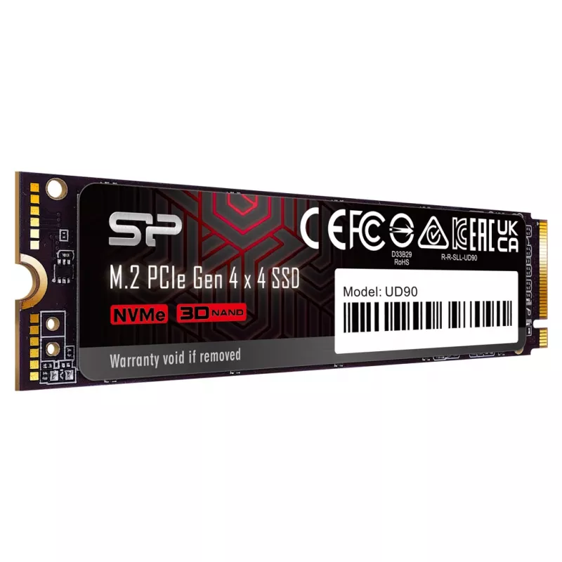 SSD SILICON POWER - UD90 - 4TB - M.2 - PCI-E 4.0 3D Nand NVMe