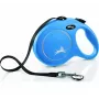 Guinzaglio avvolgibile Flexi New Classic 8 m — cordino Flexi 8 m, blu, L, portata max 50 kg