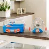 Gabbia FERPLAST Combi 2 per criceti, Blu trasparente, L795×P295×A263 mm, tecnopolimero