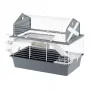 Gabbia FERPLAST Barn 80 conigli grigio bianco — 780×480×650 mm, metallo e plastica, con ciotola inclusa