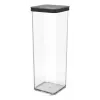 Contenitore per cibo rotho 1160608080 2 l nero trasparente, 100×100×285 mm, tecnopolimero