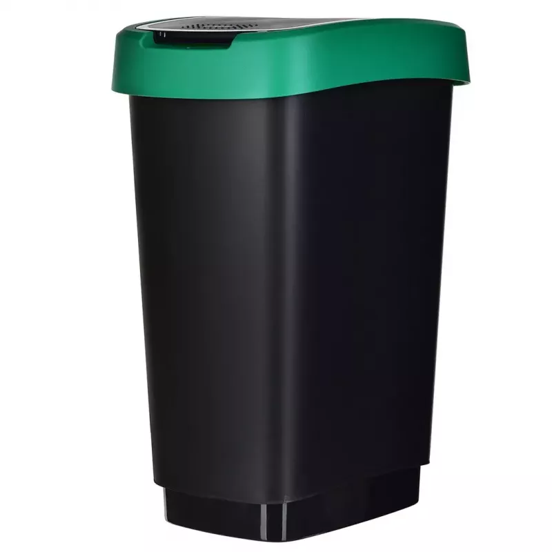 Rotho Twist 1045899999 set di pattumiere, 3 x 25 l, plastica