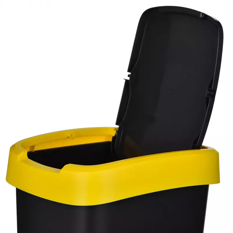 Rotho Twist 1045899999 set di pattumiere, 3 x 25 l, plastica