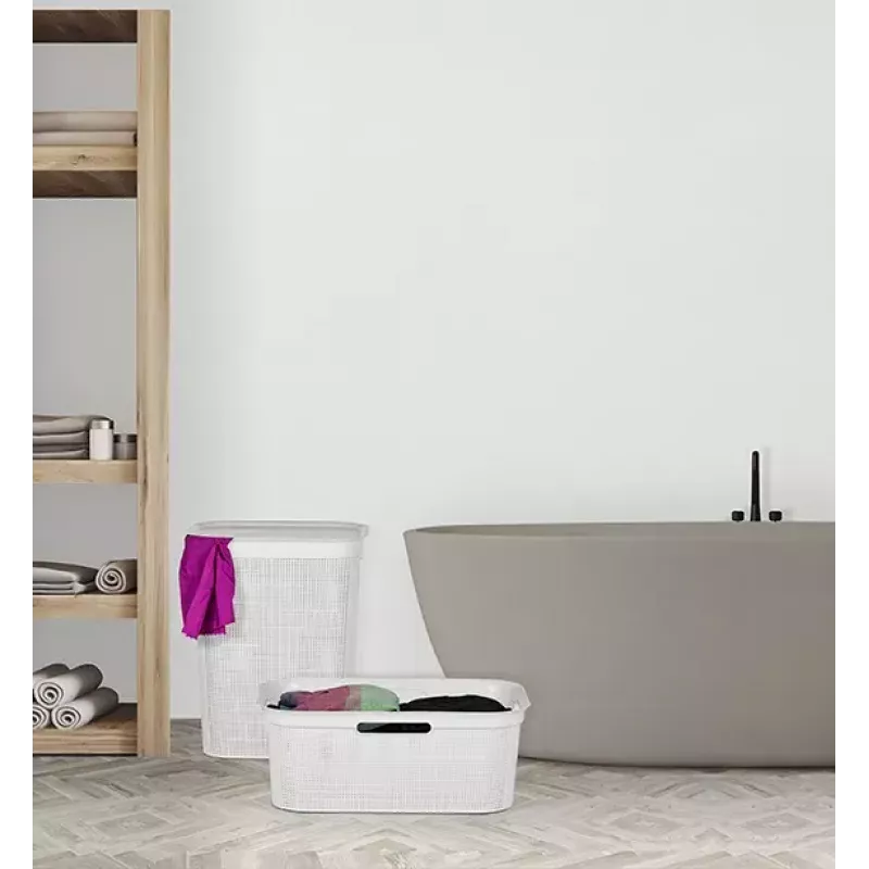 Rotho Brisen cesto per la biancheria, 50 l, antracite