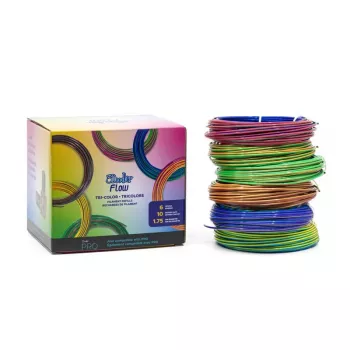 3Doodler FLOW-TRIFILLS materiale per stampa 3D acido polilattico (PLA) nero, blu, rame, oro, verde, viola, rosso 260 g