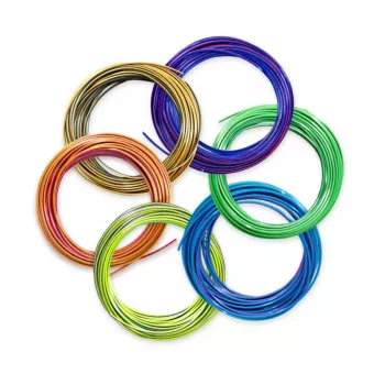 3Doodler FLOW-TRIFILLS materiale per stampa 3D acido polilattico (PLA) nero, blu, rame, oro, verde, viola, rosso 260 g