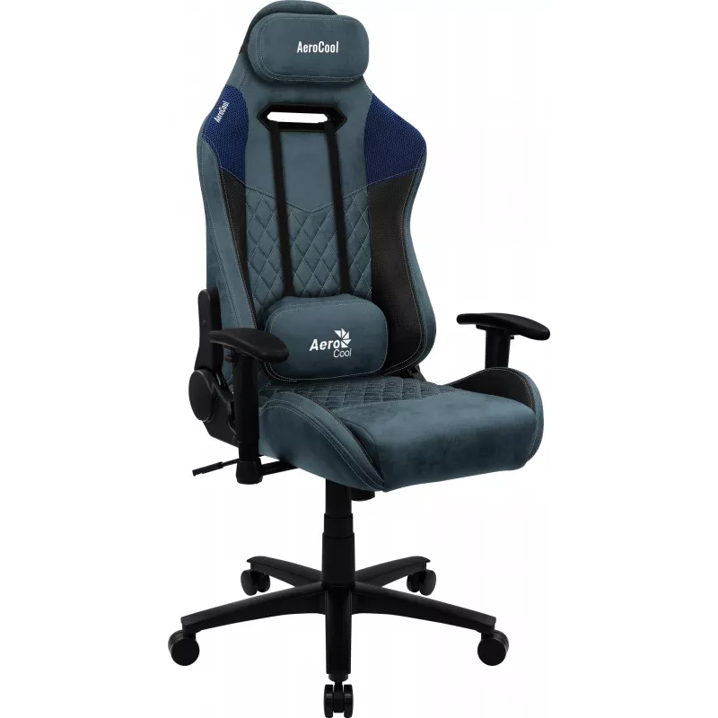Sedia da gaming universale Aerocool DUKE AeroSuede nero, blu