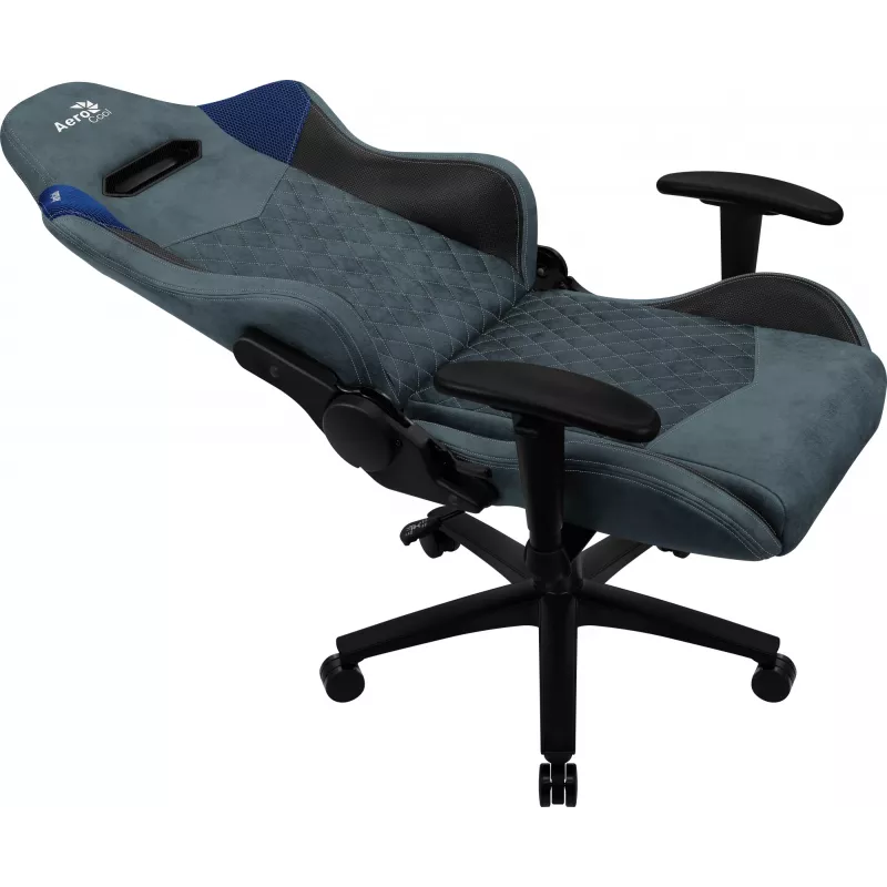 Sedia da gaming universale Aerocool DUKE AeroSuede nero, blu