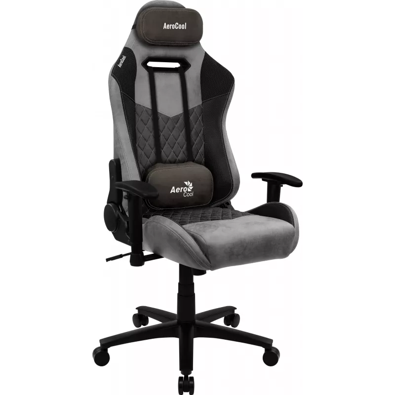 Aerocool DUKE AC-280 AeroSuede sedia gaming, microfibra, nero/grigio
