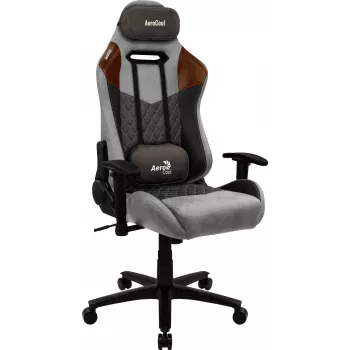 Sedia da gaming universale Aerocool DUKE AeroSuede nero, marrone, grigio
