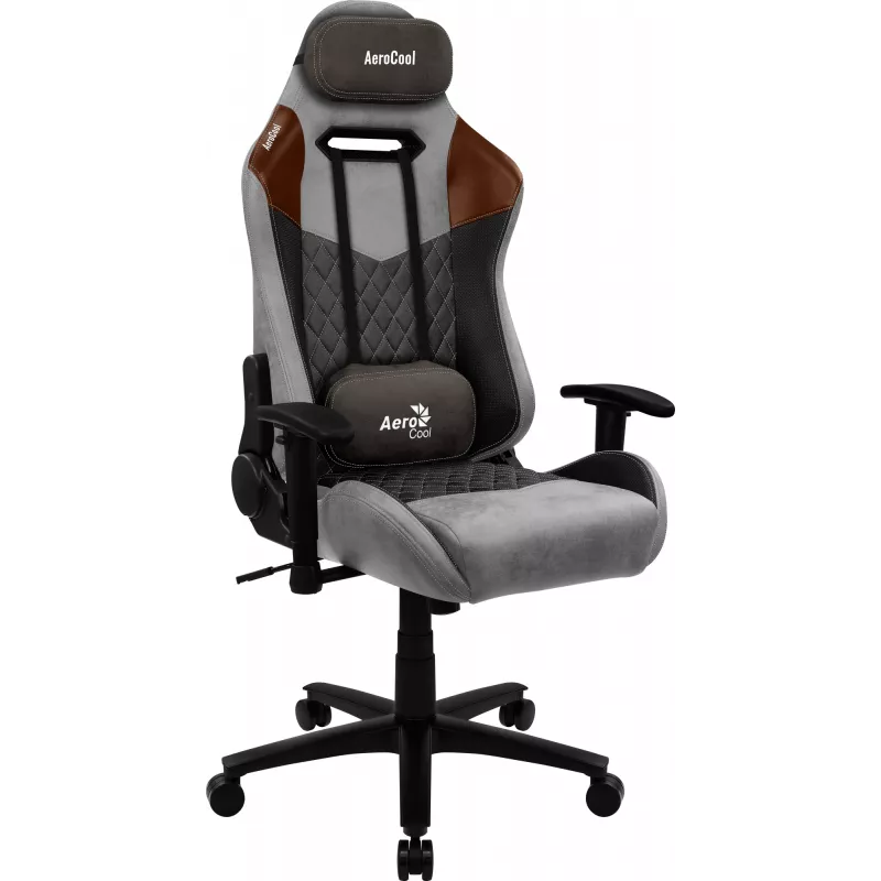 Sedia da gaming universale Aerocool DUKE AeroSuede nero, marrone, grigio