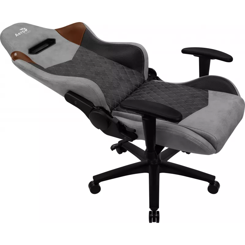 Sedia da gaming universale Aerocool DUKE AeroSuede nero, marrone, grigio