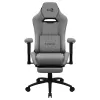 Sedia da gaming ergonomica premium Aerocool ROYALASHGR con poggiapiedi Aeroweave Technology grigio