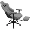 Sedia da gaming ergonomica premium Aerocool ROYALASHGR con poggiapiedi Aeroweave Technology grigio