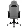 Sedia da gaming ergonomica premium Aerocool ROYALASHGR con poggiapiedi Aeroweave Technology grigio
