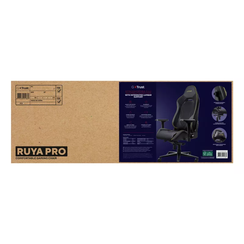 Trust GXT 721 Ruya Pro sedia gaming universale, nero