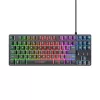 Trust GXT 833 Thado tastiera gaming USB olandese nero, argento