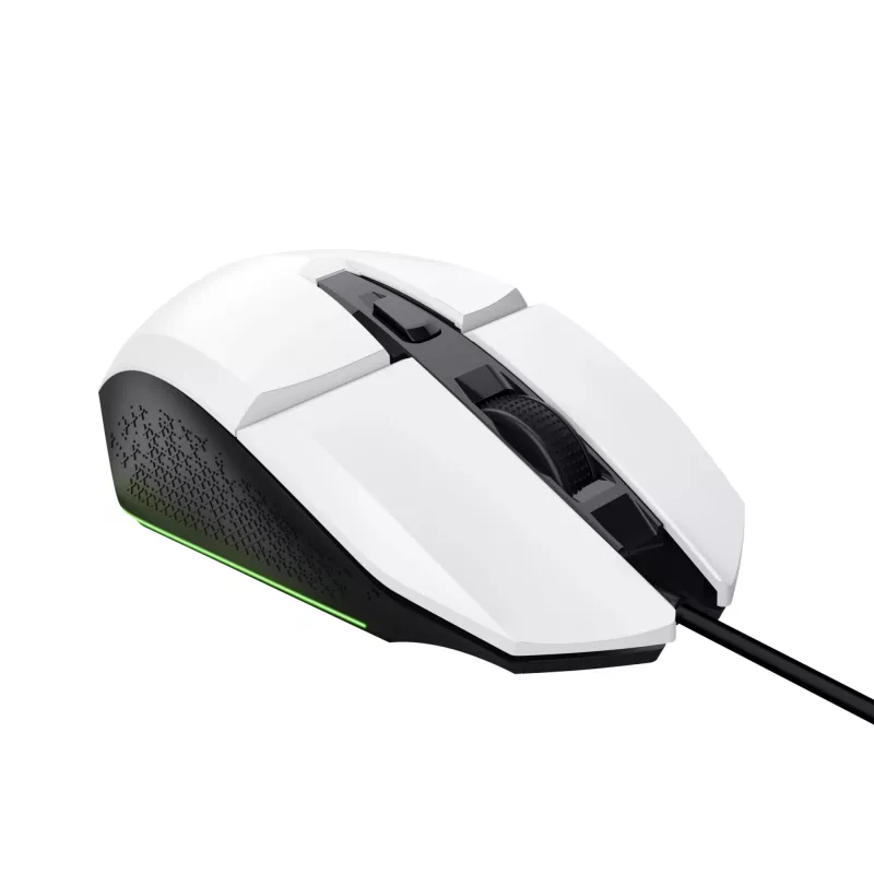 Trust GXT 109W Felox mouse gaming per destrimani USB Type-A ottico 6400 DPI