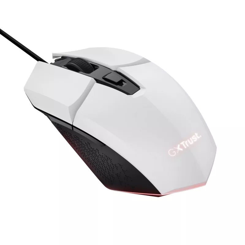 Trust GXT 109W Felox mouse gaming per destrimani USB Type-A ottico 6400 DPI