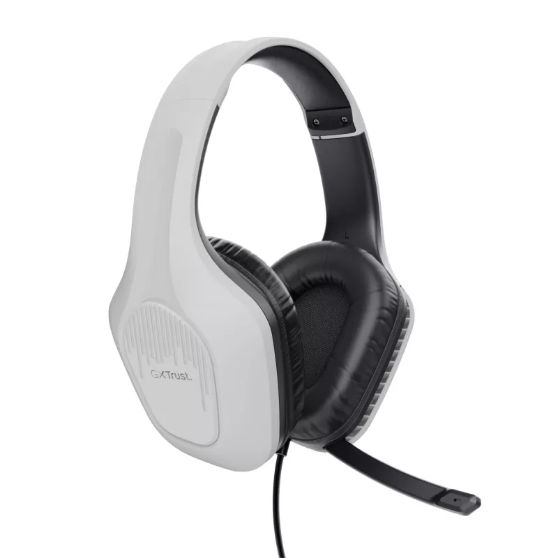 Trust GXT 415W Zirox headset con filo archetto gaming bianco