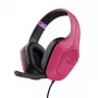 Trust GXT 415P Zirox headset con filo archetto gaming rosa