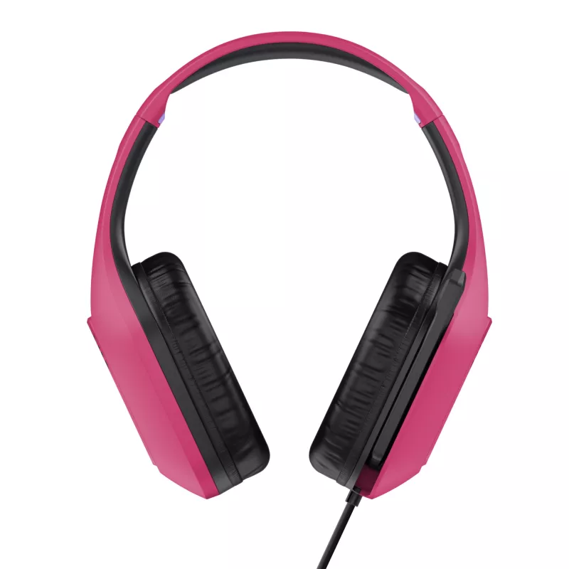 Trust GXT 415P Zirox headset con filo archetto gaming rosa
