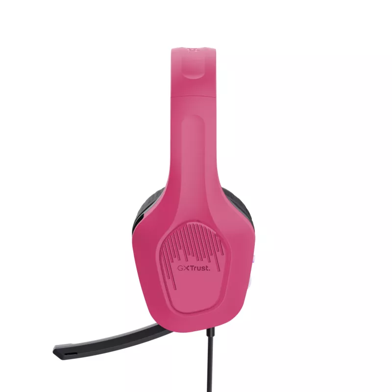 Trust GXT 415P Zirox headset con filo archetto gaming rosa