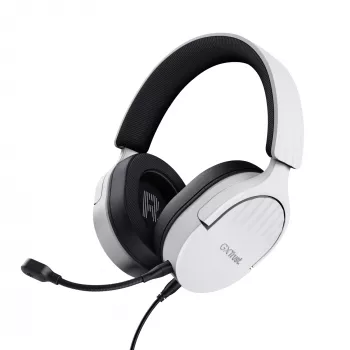 Trust GXT 489W FAYZO headset con filo archetto gaming nero, bianco