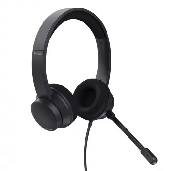 Trust Ayda headset con filo archetto chiamate/musica USB Type-A nero