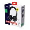 Trust Ayda headset con filo archetto chiamate/musica USB Type-A nero
