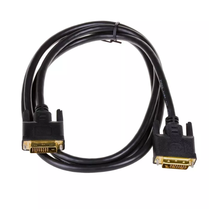 Cavo DVI-D Dual-Link Akyga AK-AV-06 (24+1), connettore maschio su connettore maschio, 1,8 m, nero