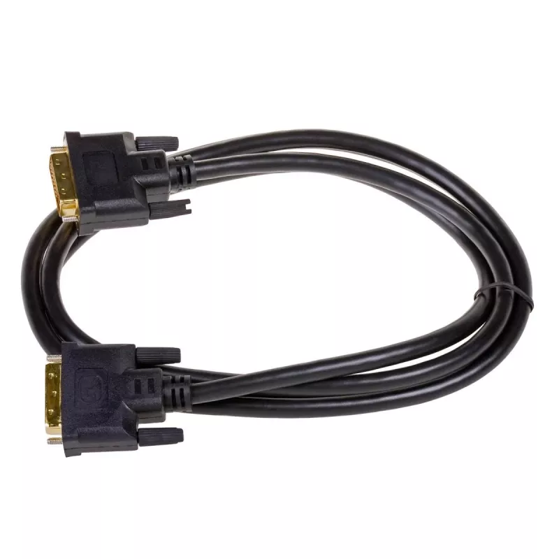 Cavo DVI-D Dual-Link Akyga AK-AV-06 (24+1), connettore maschio su connettore maschio, 1,8 m, nero