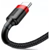 Cavo di ricarica rapida Cafule intrecciato BASEUS - USB Type-A a Type-C 2A - 2 m - nero (nylon)