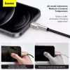 Cavo di trasferimento dati Cafule Fast Charge BASEUS - USB Type-A a Lightning - 480 Mbit/s (2,4 A PD) - 1 m - nero