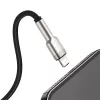 Cavo di trasferimento dati Cafule Fast Charge BASEUS - USB Type-A a Lightning - 480 Mbit/s (2,4 A PD) - 1 m - nero