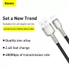 Cavo di trasferimento dati Cafule Fast Charge BASEUS - USB Type-A a Lightning - 480 Mbit/s (2,4 A PD) - 1 m - nero
