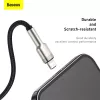 Cavo di trasferimento dati Cafule Fast Charge BASEUS - USB Type-A a Lightning - 480 Mbit/s (2,4 A PD) - 1 m - nero