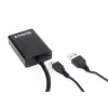 Cavo adattatore GEMBIRD VGA-HDMI, alimentato via USB 15 cm - nero