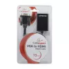 Cavo adattatore GEMBIRD VGA-HDMI, alimentato via USB 15 cm - nero