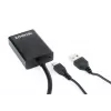 Cavo adattatore GEMBIRD VGA-HDMI, alimentato via USB 15 cm - nero