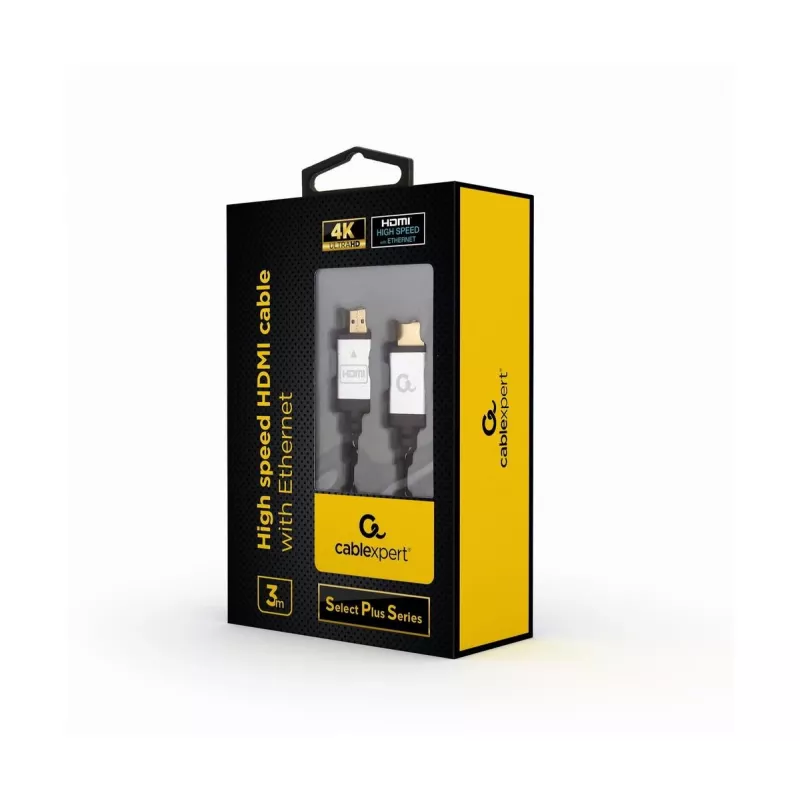 Cavo HDMI High-Speed con Ethernet GEMBIRD - Select Plus Series, 3 m