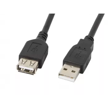 Cavo USB-A a USB-A LANBERG CA-USBE-10CC-0007-BK, USB 2.0, 0,7 m, nero