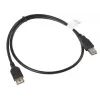 Cavo USB-A a USB-A LANBERG CA-USBE-10CC-0007-BK, USB 2.0, 0,7 m, nero