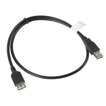 Cavo USB-A a USB-A LANBERG CA-USBE-10CC-0007-BK, USB 2.0, 0,7 m, nero