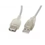 Cavo USB LANBERG CA-USBE-12CC-0018-TR 1,8 m USB 2.0 A‑su‑A trasparente