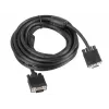 Cavo VGA LANBERG CA-VGAC-10CC-0050-B, 5 m, maschio-maschio, guaina in PVC, nucleo in ferrite, nero
