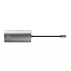 Trust Dalyx 23775 adattatore multiporta USB-C 7 in 1, USB-C 3.2, HDMI, RJ-45 Gigabit Ethernet, lettore SD/microSD, argento