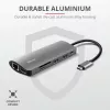 Trust Dalyx 23775 adattatore multiporta USB-C 7 in 1, USB-C 3.2, HDMI, RJ-45 Gigabit Ethernet, lettore SD/microSD, argento