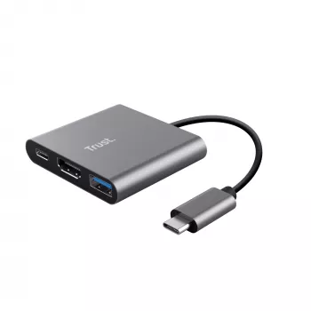 Trust Dalyx USB 3.2 Gen 1 (3.1 Gen 1) Type-C alluminio, nero