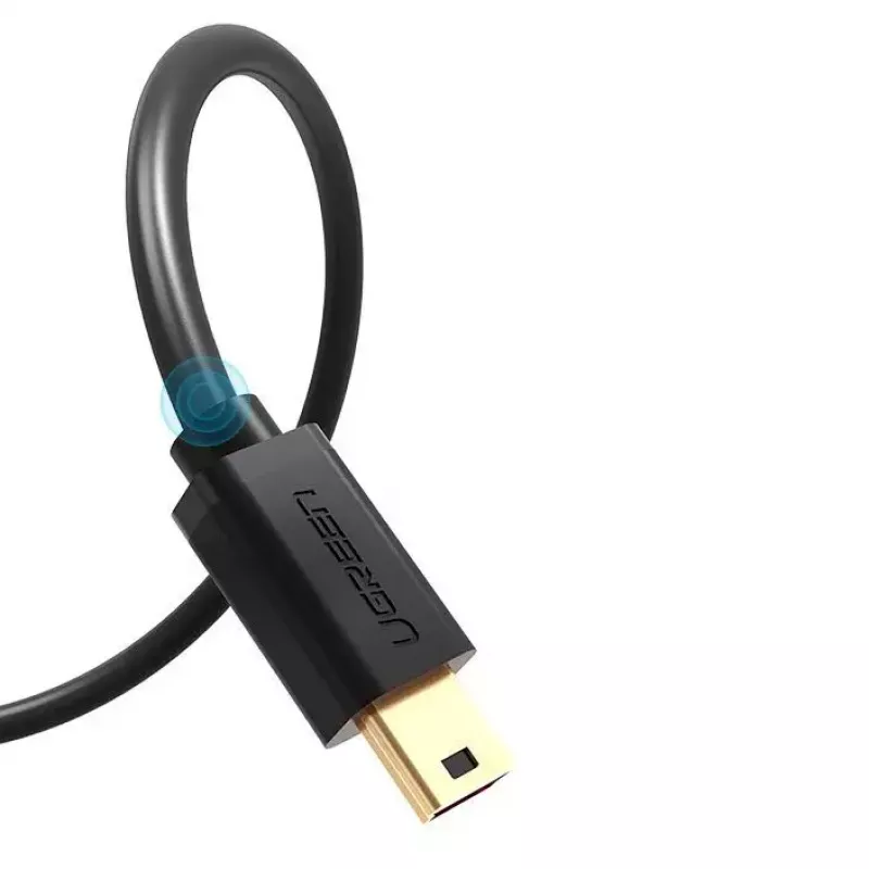 Cavo USB UGREEN 10385 Mini-USB 480 Mbit/s 1,5 m nero, ricarica rapida